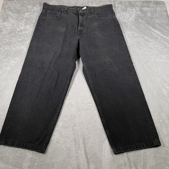 Vintage Levis Jeans Mens 40x32 Black 565 Loose Fit Wide Leg USA Denim 90s